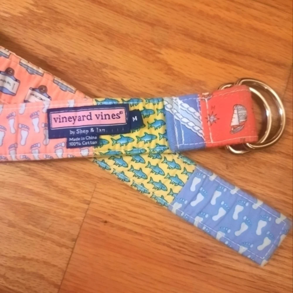 Vineyard Vines Cloth‎ Ring Belt! Size Medium - Picture 2 of 6